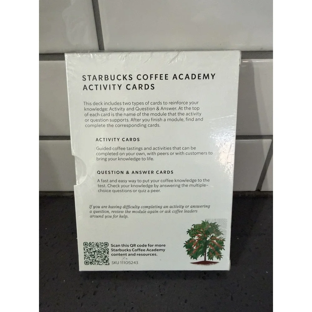 Starbucks Coffee Academy Level 100 Employee Activity Cards New Sealed